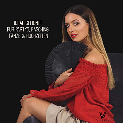 Fächer Villkin 2er Set – Handfächer für Sommer und Veranstaltungen