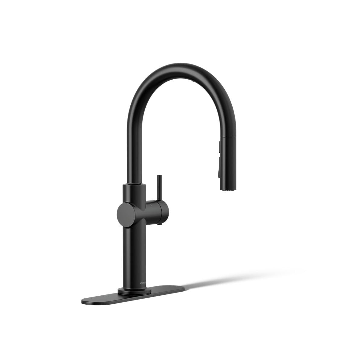 KOHLER 22974-WB-BL Crue Touchless and Voice Activated Kitchen Sink Faucet with Pull Down Sprayer, Motion Sensor, Hands Free Faucet, Matte Black