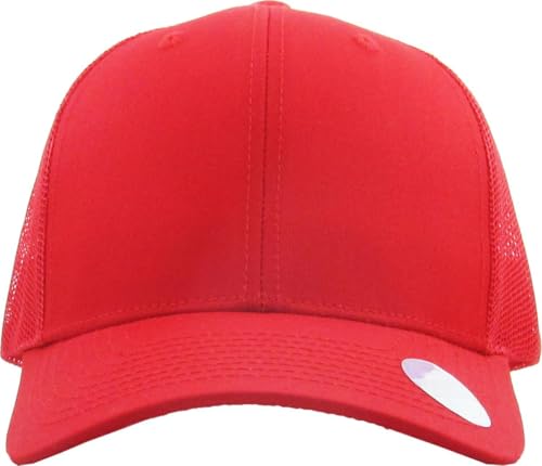 Image of Classic 6 Panel Cotton Twill Mesh Trucker Cap Hat Adjustable Snapback Hat