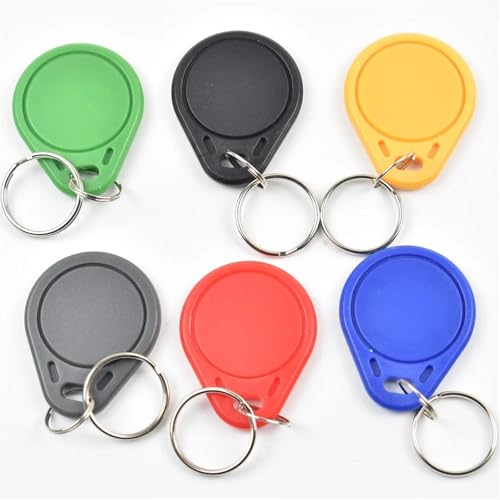 50pcs/Lot RFID Key Fobs 13.56MHz Proximity NFC 213 Keyfob Tag for All NFC Products(Red)