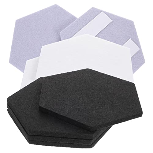 12 paneles acústicos hexagonales de 30x15x1cm para aislamiento de sonido miniatura 1