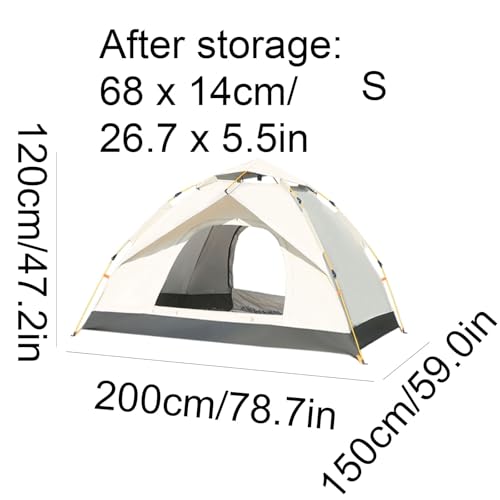 Carpa para camping fácil instalación color pequeño verde miniatura 2