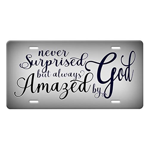 Never Surprised But Always Amazed By God Quote “Black Words” on blended Light
