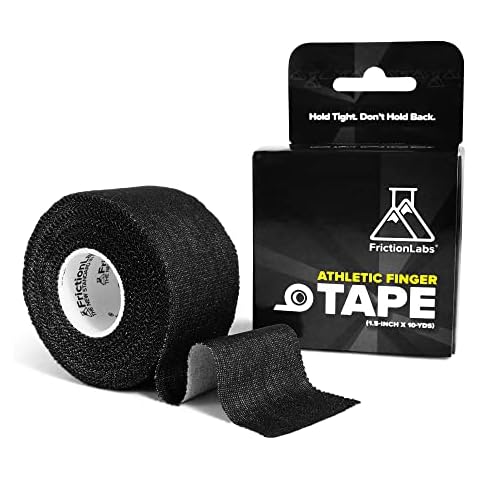 Friction Labs Athletic Finger Tape - Rock Climbing Tape for Skin Protection - 1.5” Zinc Oxide Tape - Protective Sports Tape - Easy Tear, Strong Stick - Recyclable Packaging - 10 Yards Cover