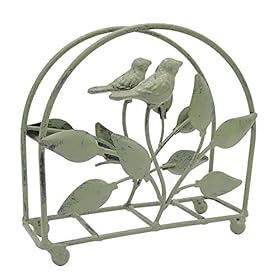 Cast Iron Bird & Tree Classic Napkin Holder/Tabletop Freestanding Tissue Dispenser , Rustic Green 41ztQv3T QL. SS280