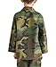 Trendy Apparel Shop Youth Kid's Battle Dress Uniform Camouflage Print Top - BDU - S