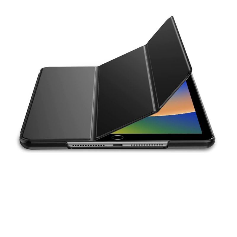 Etui iPad 10.2 EVETANE avec smart cover noir pour protection intégrale tablette