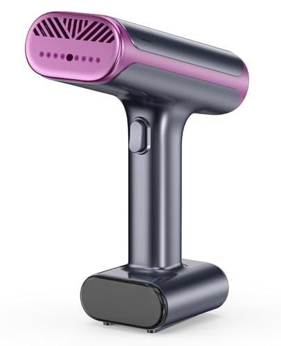Jack & Rose Vacuum Steamer for Clothes Stand & Handheld Home Clothes Steamer 2300Pa Suction Auto-Grip 5 Fabric Modes & 3 Suction Levels 190ml Water Tank for Shirts Dresses & Suits (for 110-120V)