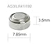 PKCELL LR41 392 384 L736 AG3 192 LR736 Watch Button Cell Battery for Thermometer, 20pcs
