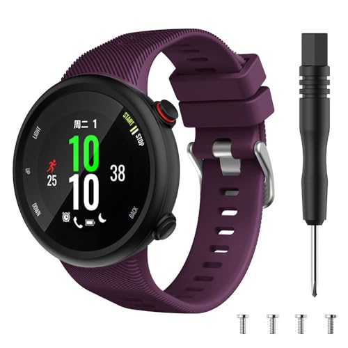 Correa de silicona para Garmin Swim 2, correa de reloj inteligente, pulsera deportiva para Garmin Forerunner 45 45s, accesorios de pulsera, morado, para Forerunner 45s, For Forerunner 45s