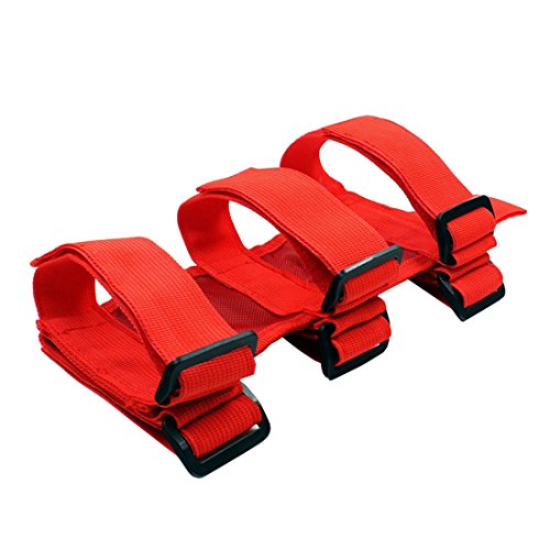Adjustable Roll Bar 3 lb Fire Extinguisher Holder for 2007-2018 Wrangler JK Car Truck UTV MINGLI Vehicle Extinguisher Strap Mount Bracket Strap (Red)