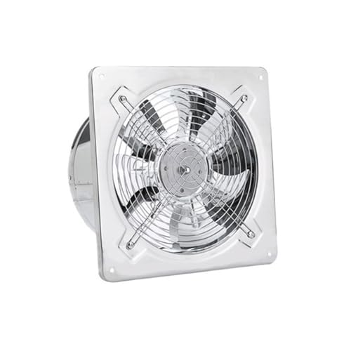 Ventilador de ventilación Cocina Acero inoxidable Extractor de aire Extractor doméstico Ventilador de ventana potente Ventilador de ventilación para baño (12 pulgadas) miniatura 1