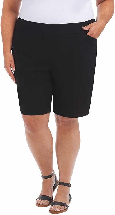 Hilary Radley Womens Midweight Mid Rise Pull On Bermuda Short