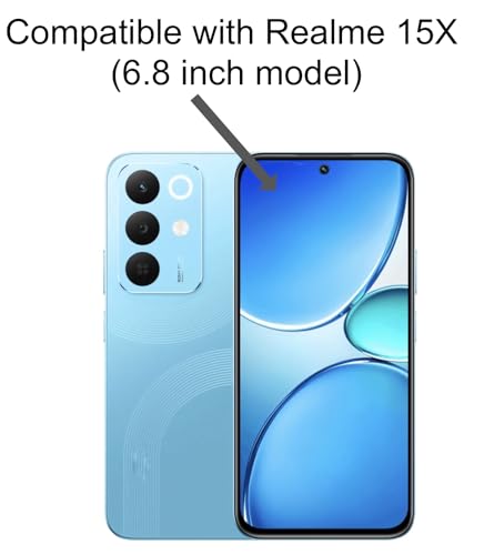 Image of FAD-E Tempered Glass Screen Protector Guard (without camera hole) for Realme 15X 5G (6.8 inch)