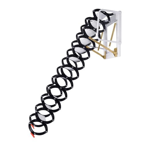 12 Steps Wall-Mounted Attic Ladder