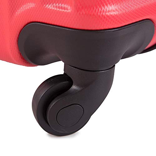 Conjunto de Malas de Viagem California em Abs Gosuper com Rodinhas Giro 360º 3 Peças - Vermelha