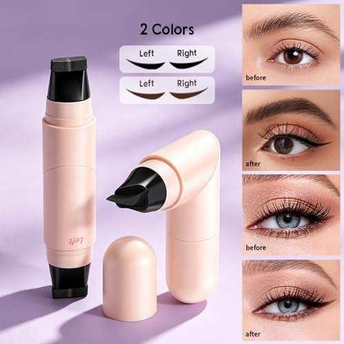 Winged Eyeliner Stamp Dual End Rotatable Waterproof Liner miniatura 3
