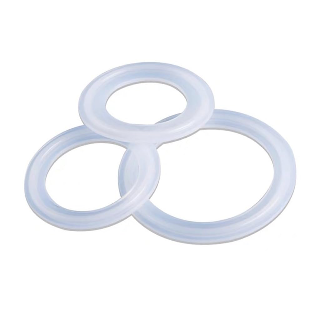 ACVACV 5pcs Tri Clamp Ferrule Silicone Sealing Strip Gasket Ring Washer, For Home Improvement Sealing Strip Gasket Ring(154mm x 168mm)