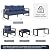 Sundale Outdoor Aluminum Patio Furniture Set, 6 Piece Conversation Sets