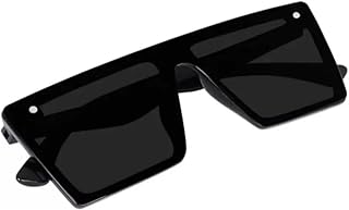 LAVISHABLE Full-frame Unisex Casual Black Plastic Adult Diamond Sunglasses with Black Polycarbonate Polarized UV Protectio... Price In India