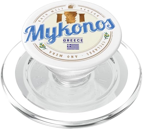Mykonos Cyclades Greece Vintage Columns PopSockets PopGrip