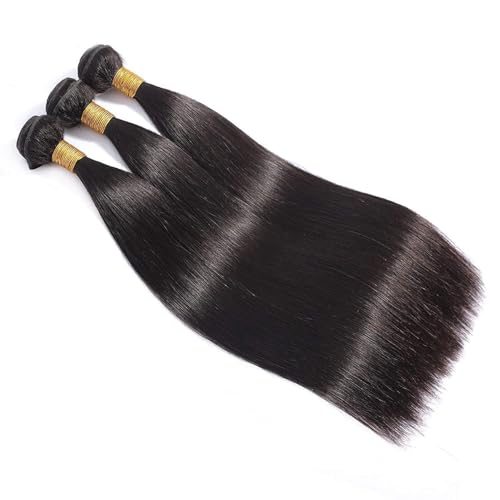 12A Straight Bundles Human Hair 24 26 28 Inch 3 Bundles Human Hair Straight Human Hair Bundles 100% Unprocessed Brazilian Virgin Human Hair Extension
