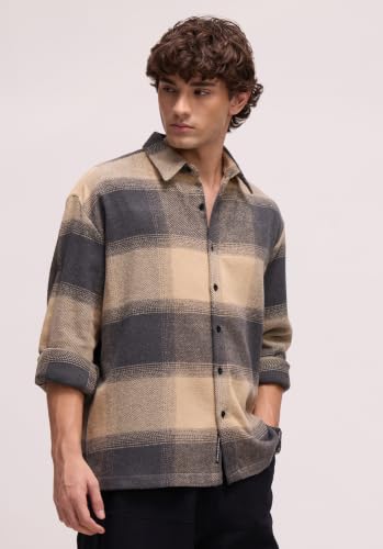 CAHOOT Men's Charcoal Check Shirt - Image 4