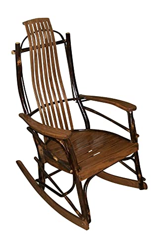 Amish Walnut-Stained Oak Rocker