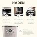 HADEN Coffee Machine, 12 Cup Drip Coffee Maker Bundled with Dorset 1.7 Liter Stainless Steel Electric Hot Water Kettle, Putty & Chrome