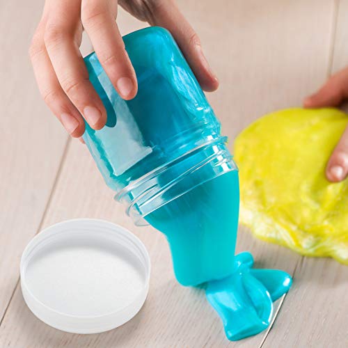 Image of Patelai 4 Pcs Plastic Jars Wide Mouth with Lids,10 Ounce,White