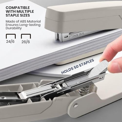 Image of Swing Arm 360 Degree Rotating Stapler, 25 Sheets, 5000 Staples