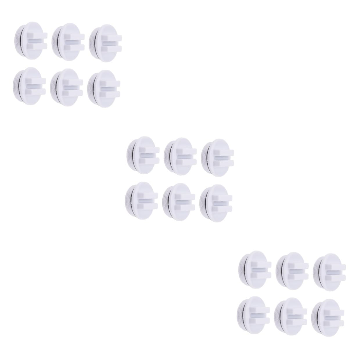 Toddmomy 18pièces Bouchons De Retour Filetés pour Piscine Bouchons Hivernage Étanches pour Évacuation Accessoires De Drainage pour Filtre à Piscine