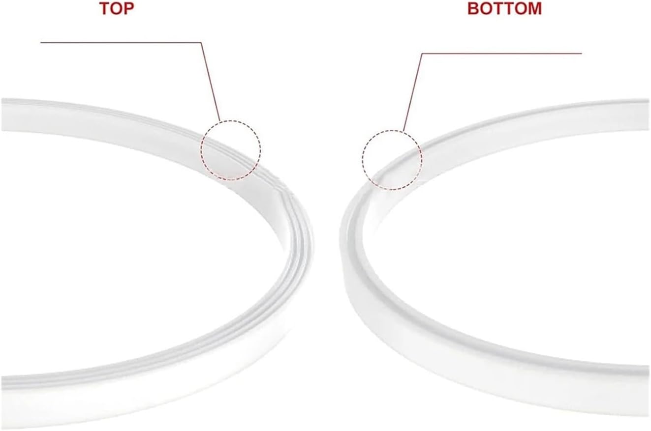 6 Pack Rubber Gaskets Replacement Seal 8.2cm ，Compatible For Blender Parts Kitchen Appliance Accessories