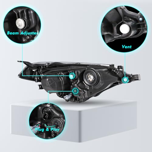 Image of TUSDAR LED Headlight Assembly for 2014 2015 2016 Toyota Corolla (W /Bulbs)