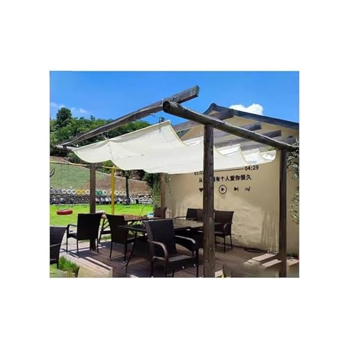 Voile d'ombrage rétractable imperméable pour terrasse 1,2x2m