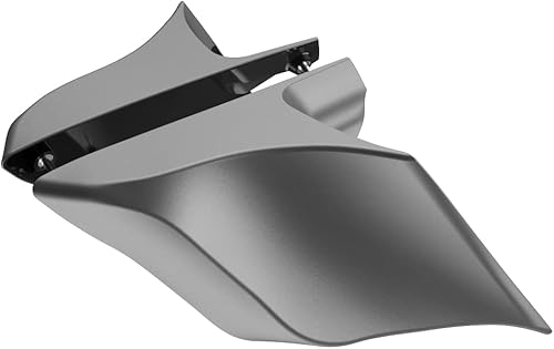 Miniatura 116 de Advanblack Barracuda - Cubiertas laterales estiradas plateadas (brillantes), paneles extendidos para Harley Touring Street Glide Road Glide Electra