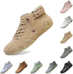 Alpaca Barfuss schoenen, alpaca - ergonomische, waterdichte en pijnverlichtende leren blotevoetenschoen, Ldeck herenschoenen, bergexperts schoenen dames, D Khaki, 49 EU Breed