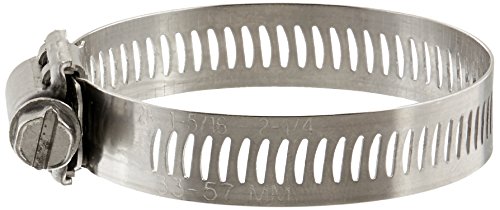 Breeze 63028H Marine Grade Power-Seal Stainless Steel Hose Clamp, Worm-Drive, SAE Size, 1-5/16