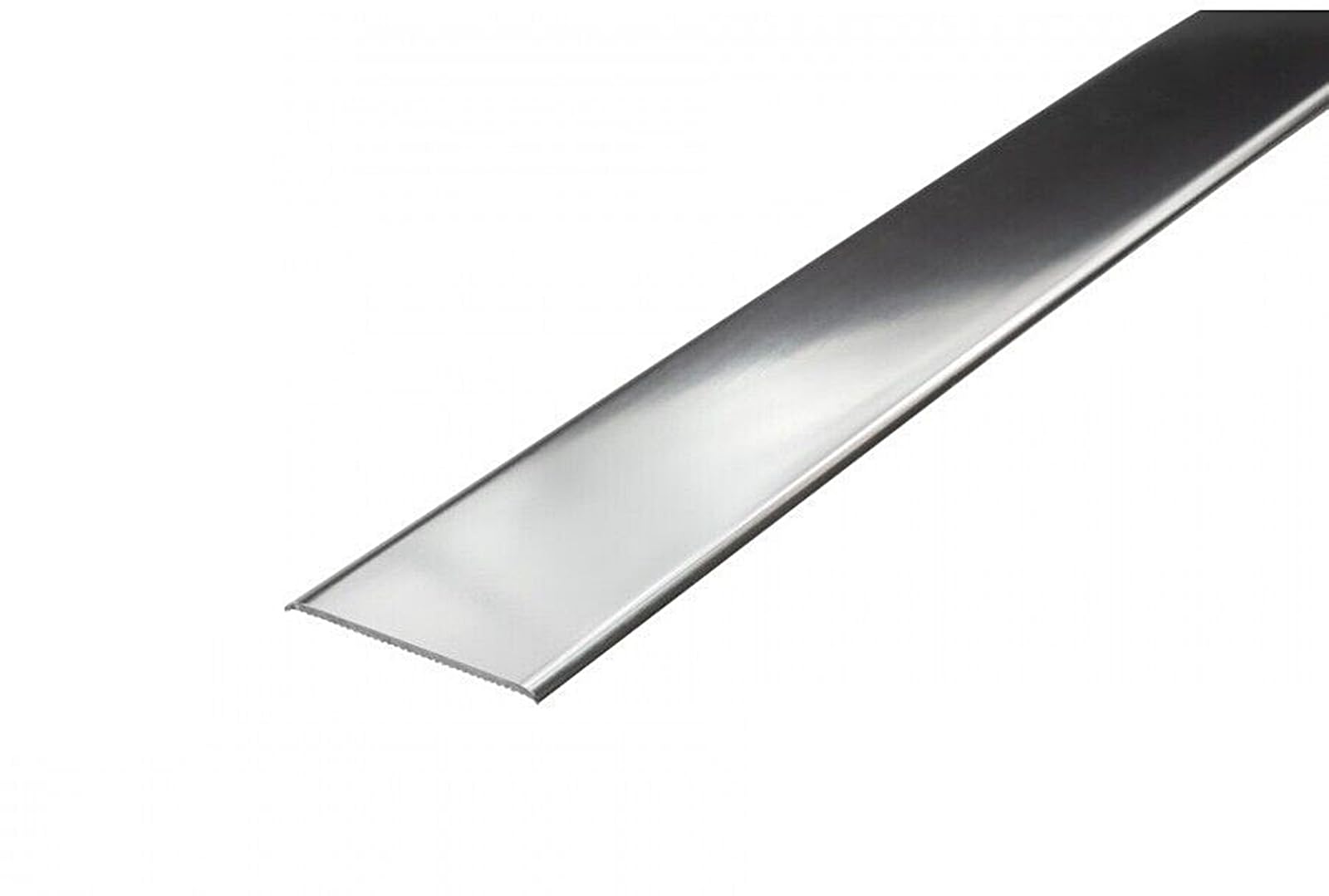 Self-Adhesive Anodised Aluminium Door Threshold - 30mm x 930mm (3.05 ft) Floor Trim Bar, Available in Multiple Finishes LPPG30K TMW Profiles (Polished Silver)