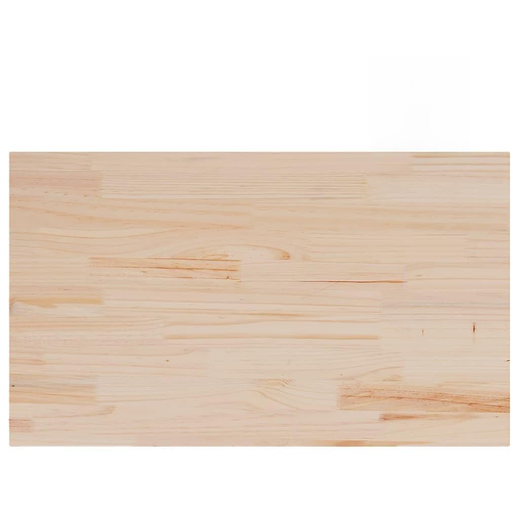 Blat z litego drewna sosnowego, 3 sztuki, 80x47x2,5 cm, prostokątny