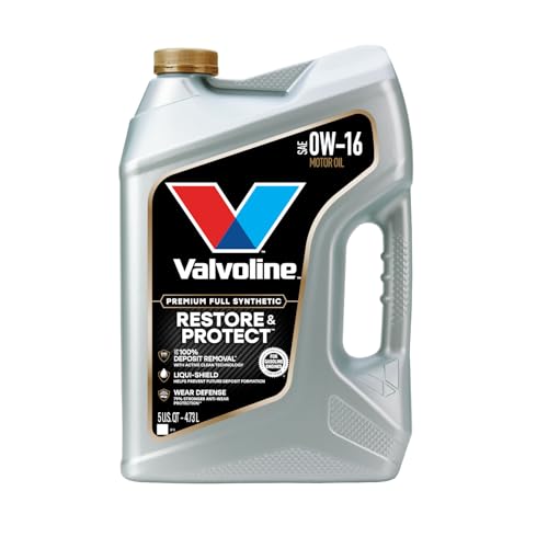 Image of Valvoline Restore & Protect Full Synthetic 0W-16 Motor Oil 5 Quart, Pack of 3
