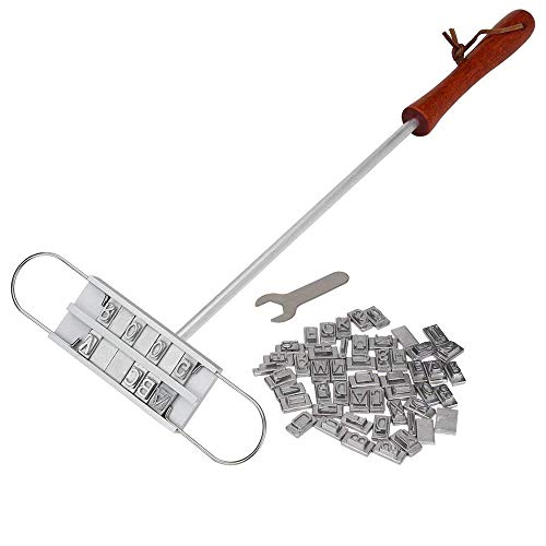 BBQ caliéntalos reemplazable con letras, el sello de carne para la barbacoa, barbacoa/grill personalizado, combustión Hierro para asar, parrilla caliéntalos para barbacoa, Regalo Cover