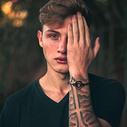 AllerPierce Cremation Urns Bracelet for Ashes Memorial Bracelets Circle of Life Eternity Jewelry for Men Women4