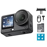 DJI Osmo Action 6 Essential Combo, Action-Cam 4K mit 1/1,1″-Quadratsensor, Variable Blende von f/2,0-f/4,0, kältebeständig, 4 Std. Akku (OA6 Essential Combo)