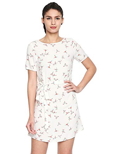 Image of oxolloxo Women's Viscose A-Line Knee-Length Dress