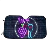 🚖 HOHE QUALITÄT: Mit hochwertigem Aluminiumfolienmaterial aus Oxford-Stoff kann es Ihr Auto effektiv vor der Sonne schützen, den Innenraum Ihres Autos effektiv vor Alterung und Hitzebeständigkeit schützen und die komfortabelste und kühlste Autoumgebung schaffen.