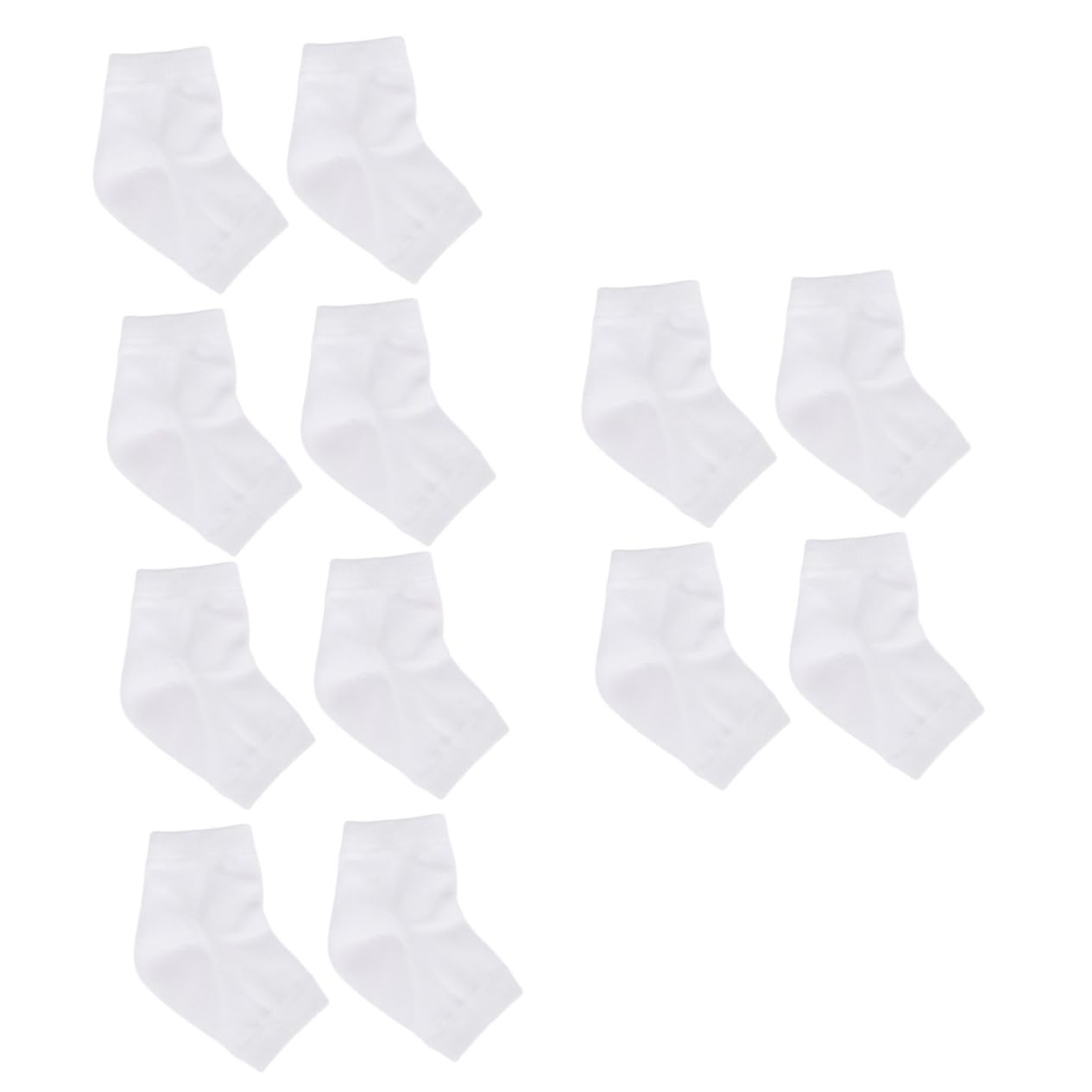 NOLITOY 3sets Moisturizing Gel Heel Socks Ankle Socks Crack Protection Comfortable Footwear 2pairs*3