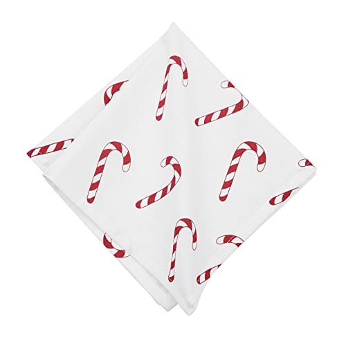 Servilleta C&F Home Candy Cane Wishes Roja miniatura 1