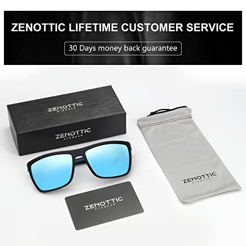 Image of ZENOTTIC Polarized Sunglasses for Men Lightweight TR90 Frame UV400 Protection Square Sun Glasses