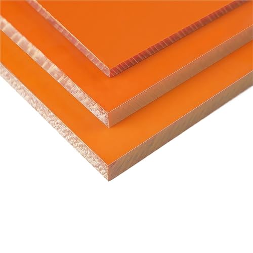 オレンジ色の電気ベークライトボード絶縁板絶縁フェノール樹脂ボード厚さ1mm-20mm(200x250x12mm 1Pcs)
